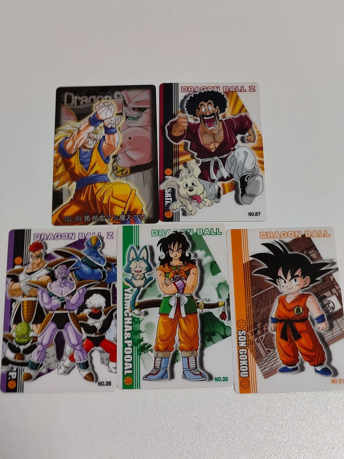 カード ドラゴンボール グミカード グミカ まとめ 31 32 36 87 ミスターサタン ヤムチャ 孫悟空 ギニュー