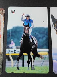 競馬 使用済みテレカ まとめ 武豊/アドマイヤベガ「第66回 日本ダービー 1999-6-6 東京競馬場」 大原麗子「ザ・グレイト」 エアグルーヴ タイキシャトル サムネイル 3