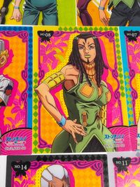 ジョジョの奇妙な冒険 空条徐倫 カード クリアカード ストーンオーシャン エルメェス エンポリ ウエハース エンリコ・プッチ ウェザーリポート サムネイル 3