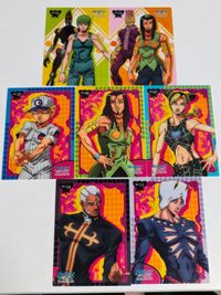 ジョジョの奇妙な冒険 空条徐倫 カード クリアカード ストーンオーシャン エルメェス エンポリ ウエハース エンリコ・プッチ ウェザーリポート