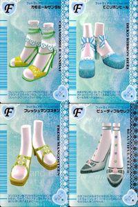 Osharei Majo Love and Berry Footwear Card Lot