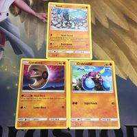 ポケモンカード 旧裏面 英語 海外版 3枚 ダゲキ ルナトーン マケンカニ 21
