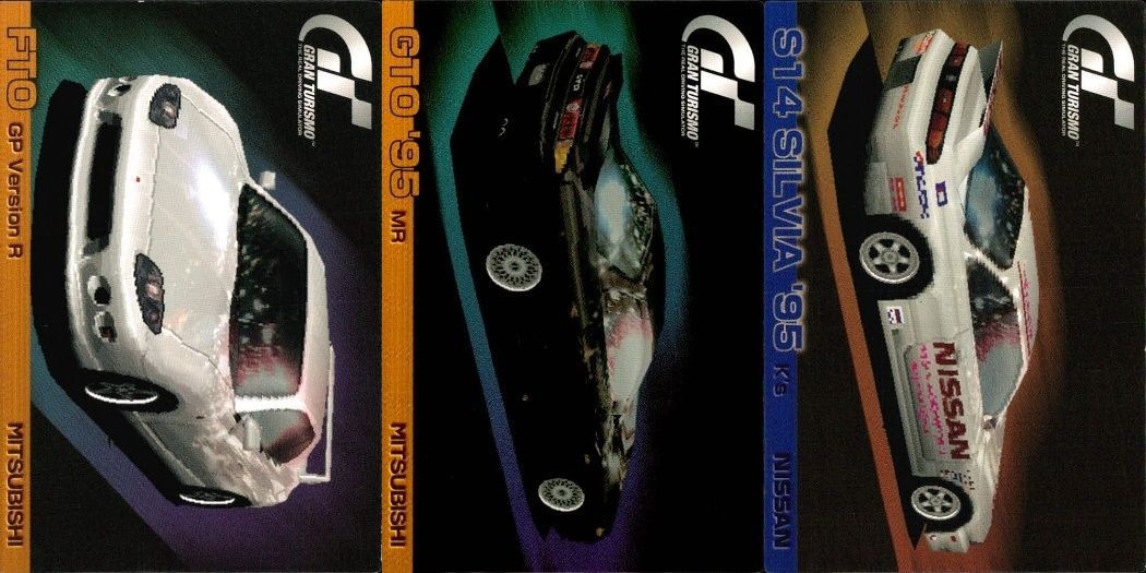 Gran Turismo Hint Cards Lot FTO GTO S14 Silvia 1997 Collection