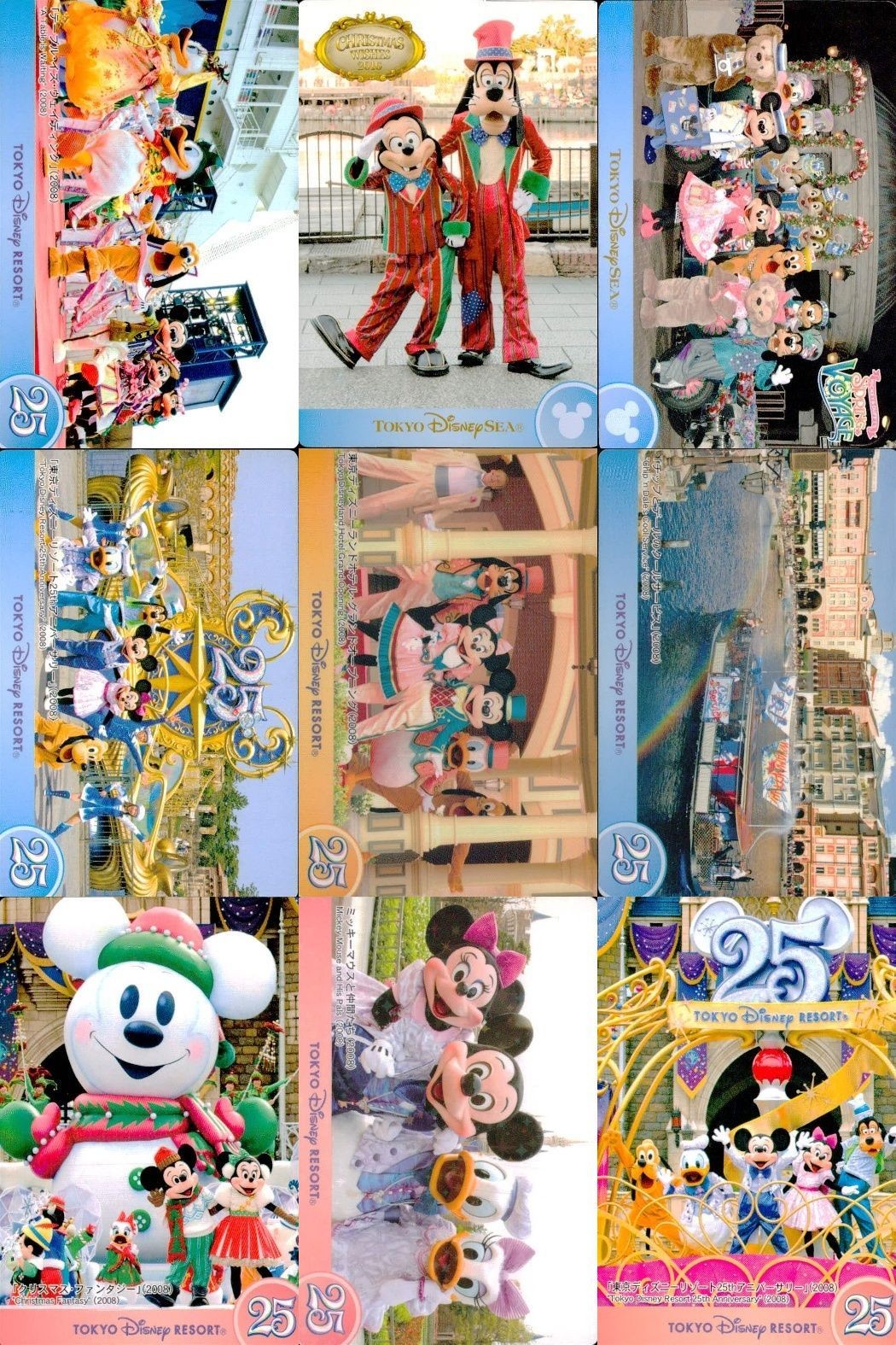 Disney Card Lot 9pc Parade Tokyo Mickey Vintage