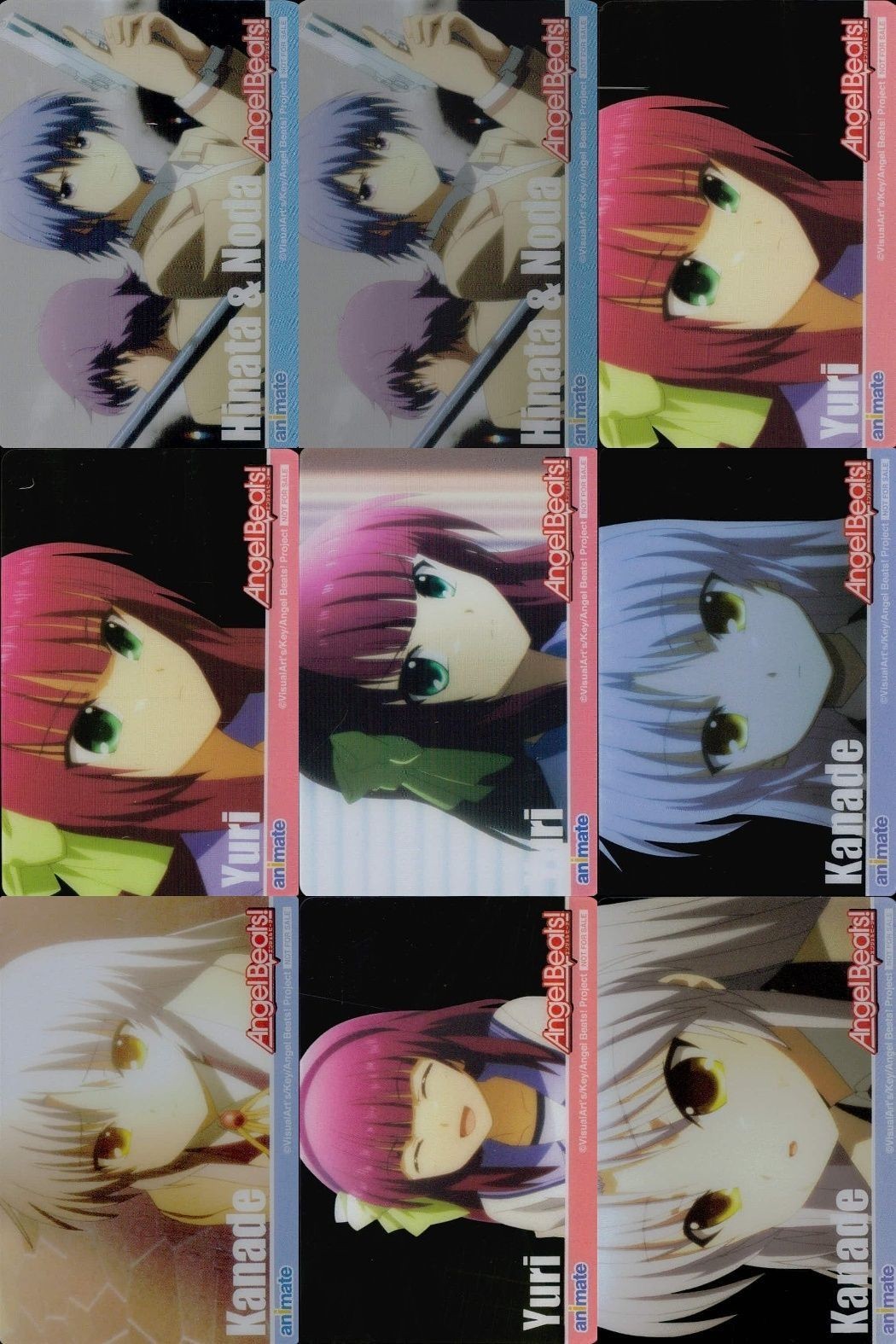 カード エンジェルビーツ Angel Beats! クリア カード 非売品 アニメイト まとめ 2