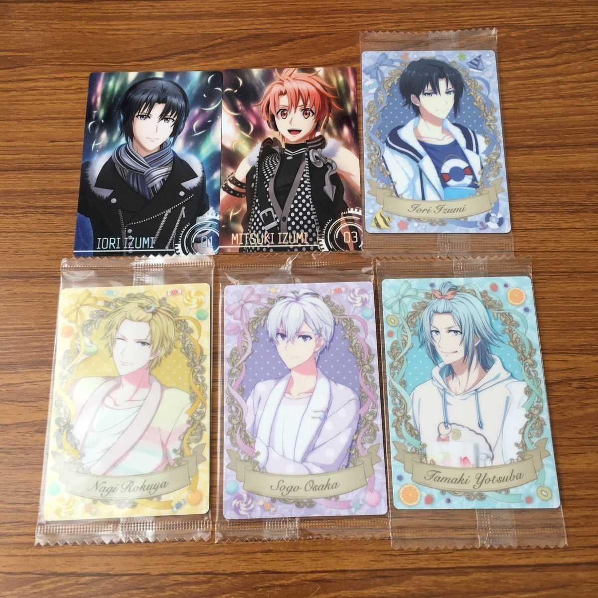 カード トレカ まとめ アイドリッシュセブン IDOLiSH7 アイナナ 六弥 ナギ 逢坂 壮五 和泉 一織 三月 四葉 環 未開封 9