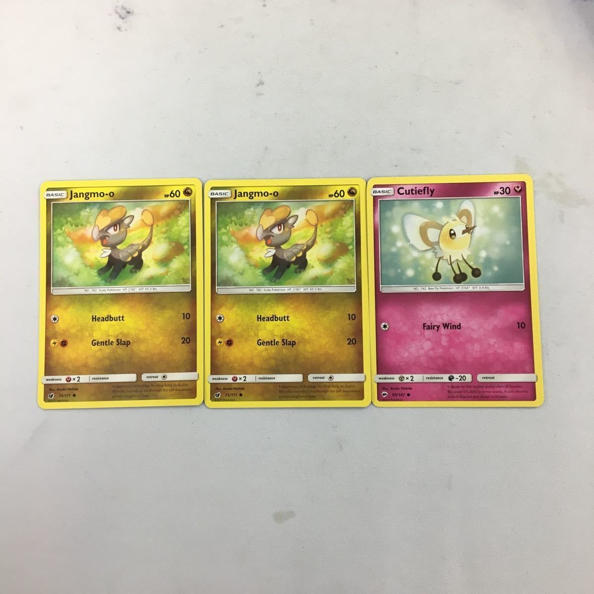 ポケモンカード 旧裏面 海外 英語版 3枚 アブリー ジャラコ 12