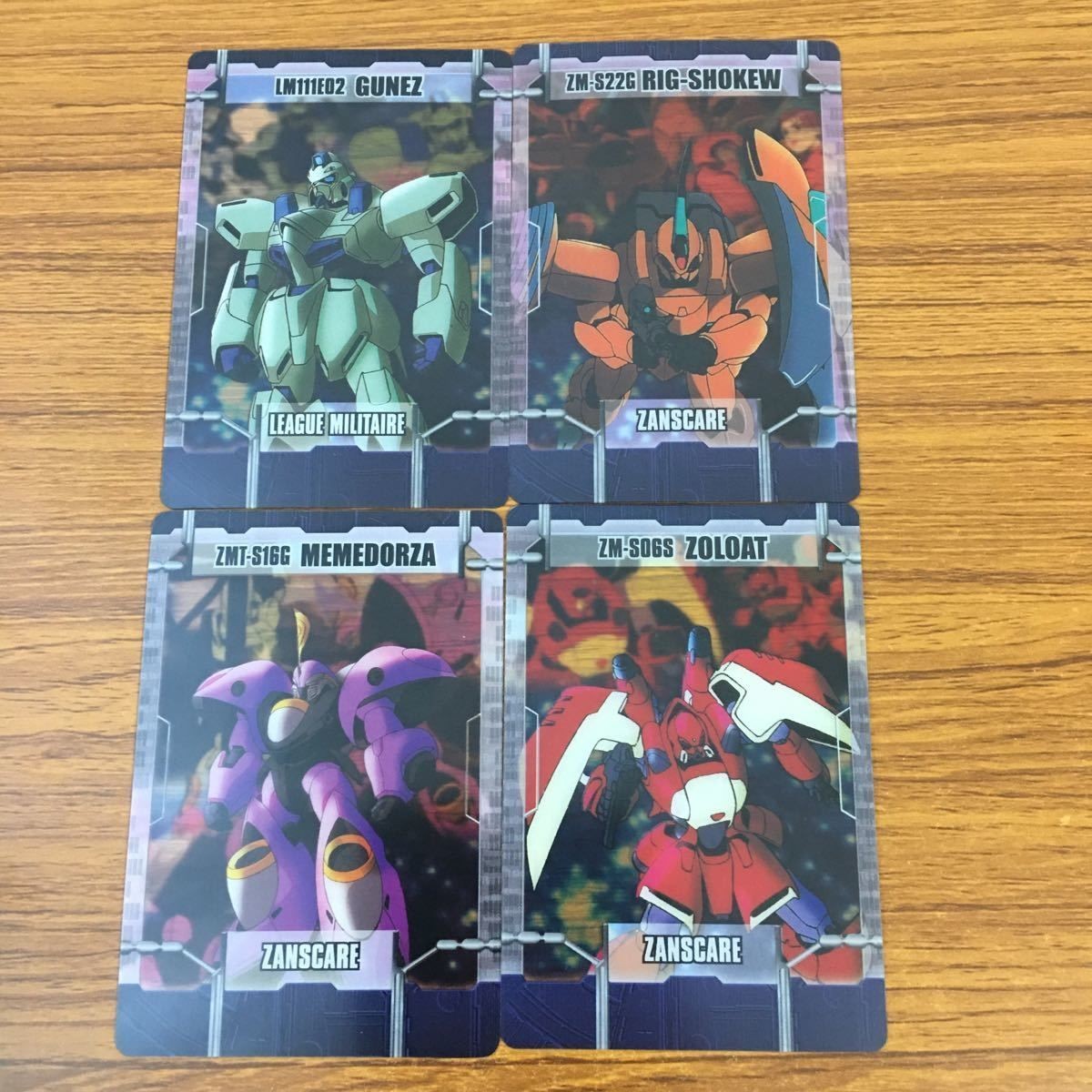 Clear Card Lot Gundam Memmedo Gunzeezy Zoroat Ligu Shakko