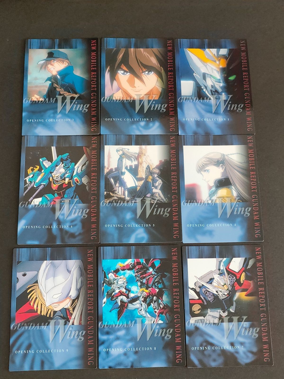 機動戦士ガンダムW カードダスマスターズ パーフェクトレビュー ヒイロ リリーナ ゼクス デュオ ウイングガンダム 001 002 003 004 005 006 007 008 009