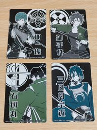 刀剣乱舞 アイスバー 切り絵風ステッカー 三日月宗近 一期一会 石切丸 御手杵 シール カード