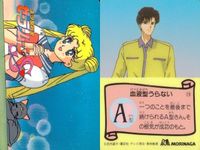 セーラームーン カード 森永 まとめ 水野亜美 火野レイ タキシード仮面 18 19 23 血液型うらない 血液型 モリナガ morinaga サムネイル 2