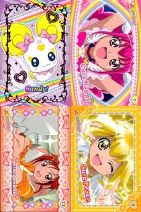 Precure Card Lot Candy Cure Happy Peace Akane Hino Anime