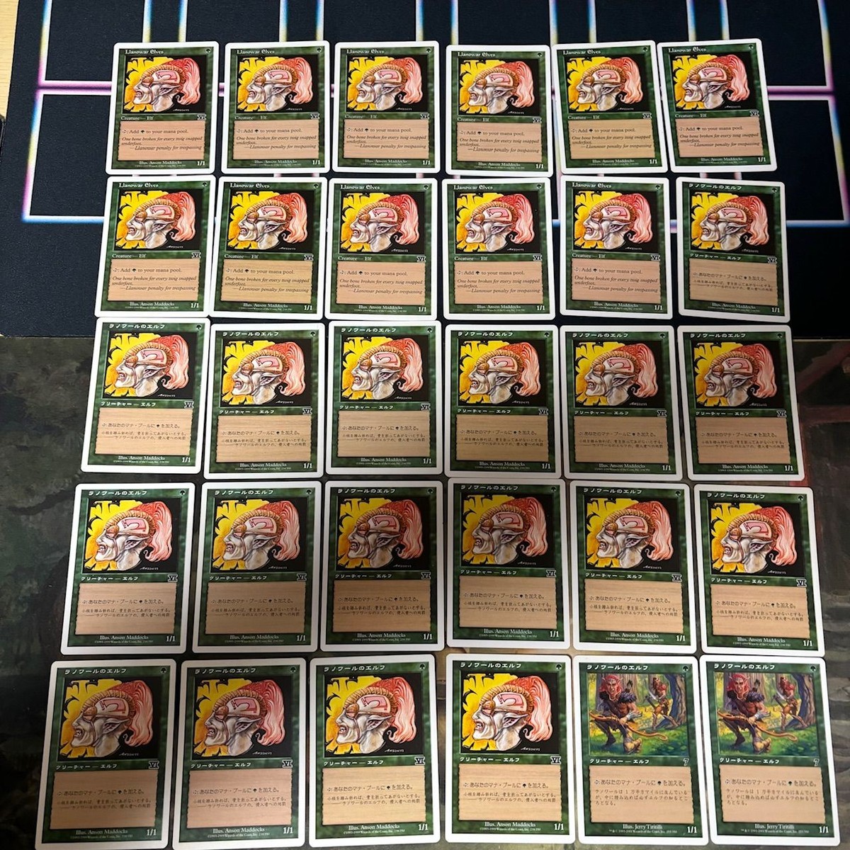 ラノワールのエルフ 白枠 30枚 まとめ 6ED 7ED 型番統一 MTG 旧枠