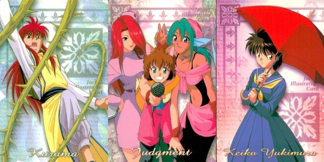 幽遊白書 ジャケットコレクション カード まとめ 雪村 蛍子 蔵馬 小兎 46 47 48 パーフェクト 初版 ムービック MOVIC
