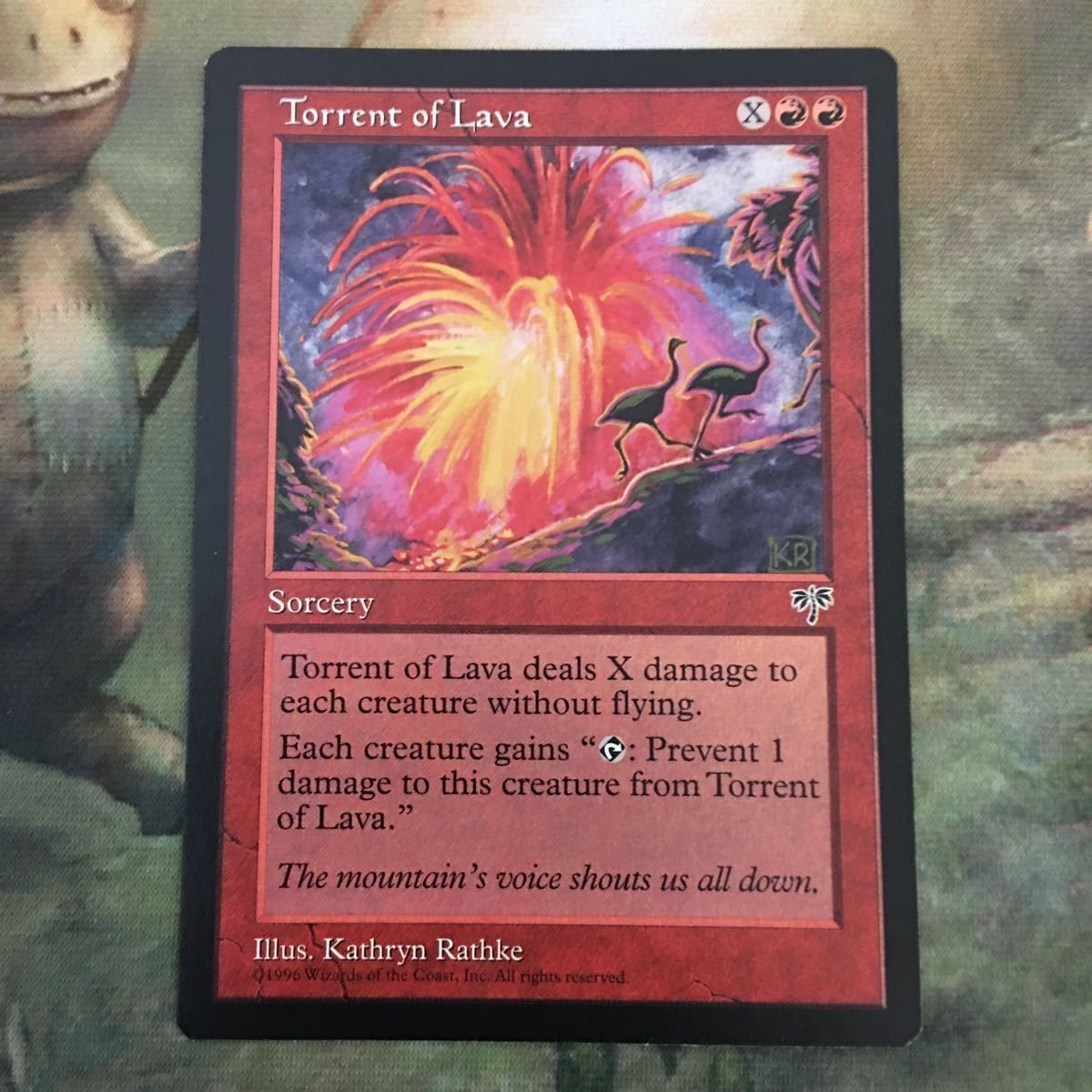 MTG マジックザギャザリング シングル カード MIR 溶岩流/Torrent of Lava EN 48