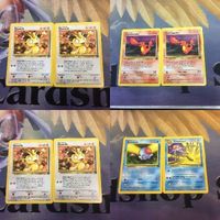 ポケモンカード 旧裏面 海外 英語版 2枚 ニャース ヒトカゲ メノクラゲ 22 61 24 ドククラゲ 71 サムネイル 1