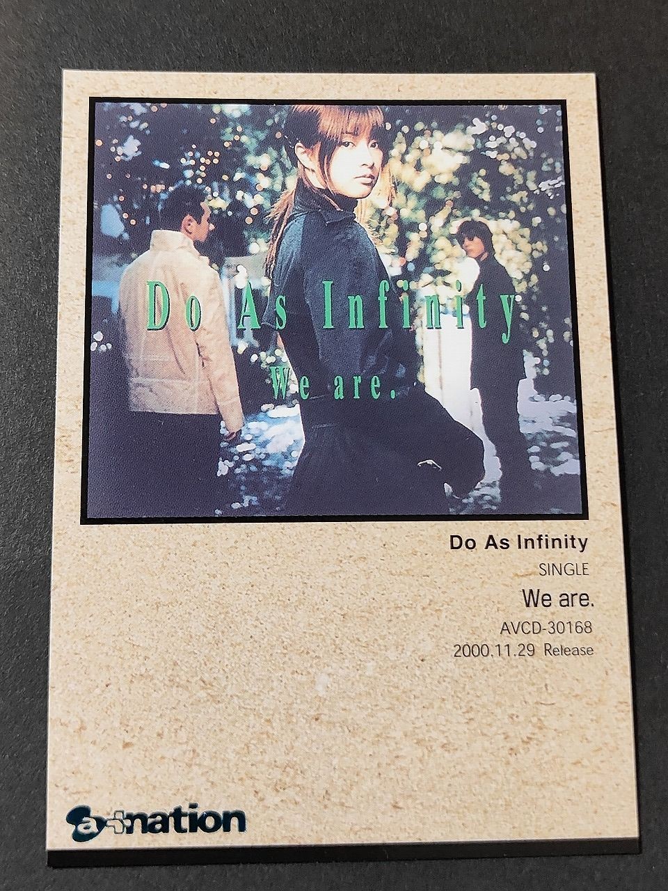 Do As Infinity We are. a+nation アーティストカード カード プロモ