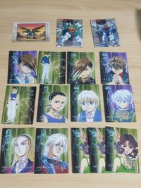 Gundam Wing Carddass Masters Lot Heero Duo Trowa Quatre Wufei
