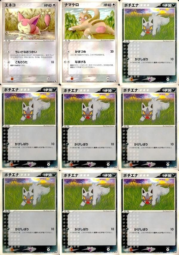 ポケモン カード まとめ ADV 第1弾 エネコ ナマケロ ポチエナ