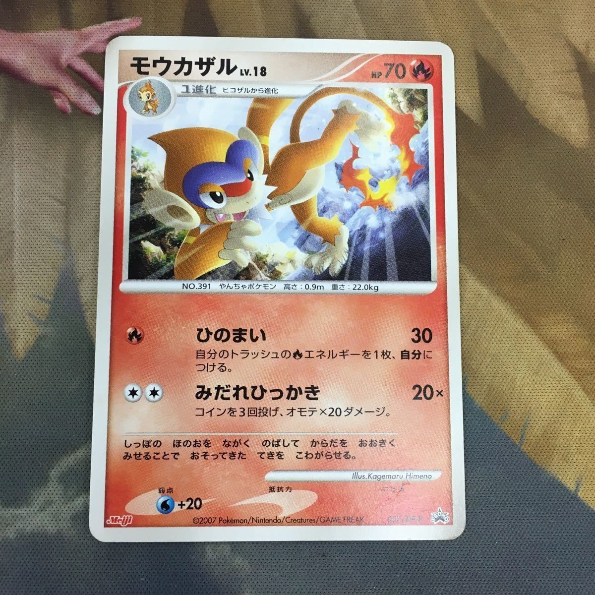 ポケモンカード 新裏面 プロモ 明治 1枚 モウカザル 53