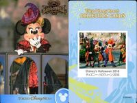Disney Halloween 2016 Card Lot Tokyo Disney Resort Mickey サムネイル 4