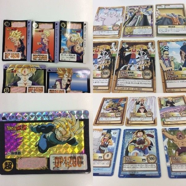 ドラゴンボール ワンピース カード カードダス バンダイ ま アニメ 孫悟飯 とめ 東映 レア 11 2 4 ラパーン