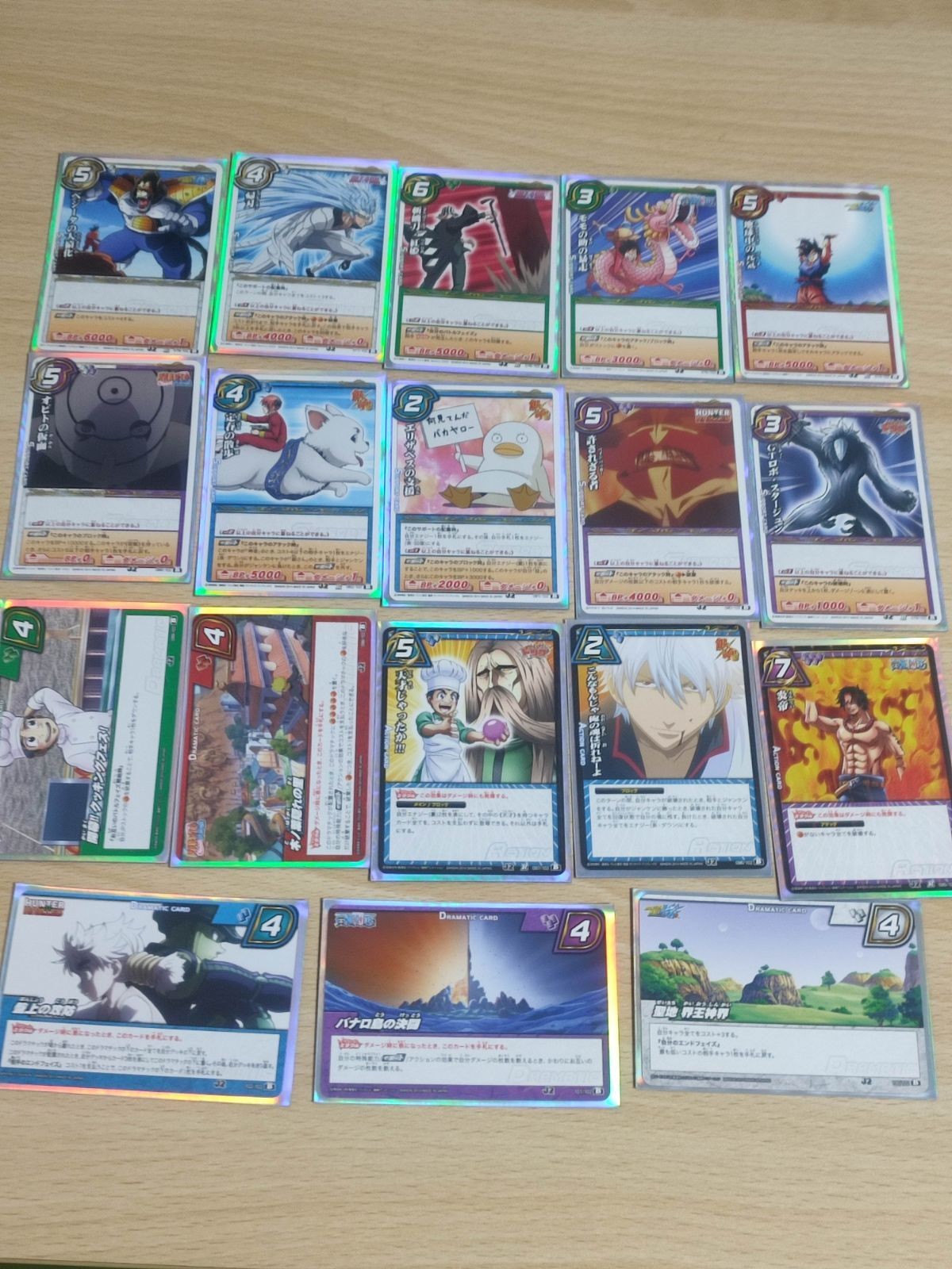 ミラバト J2 カード まとめ 銀魂 ハンターハンター トリコ フェイタン ペインバッカー