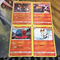 ポケモンカード 旧裏面 英語版 海外 4枚 ヒバニー マグカルゴ メラルバ ヒードラン 40 サムネイル 1