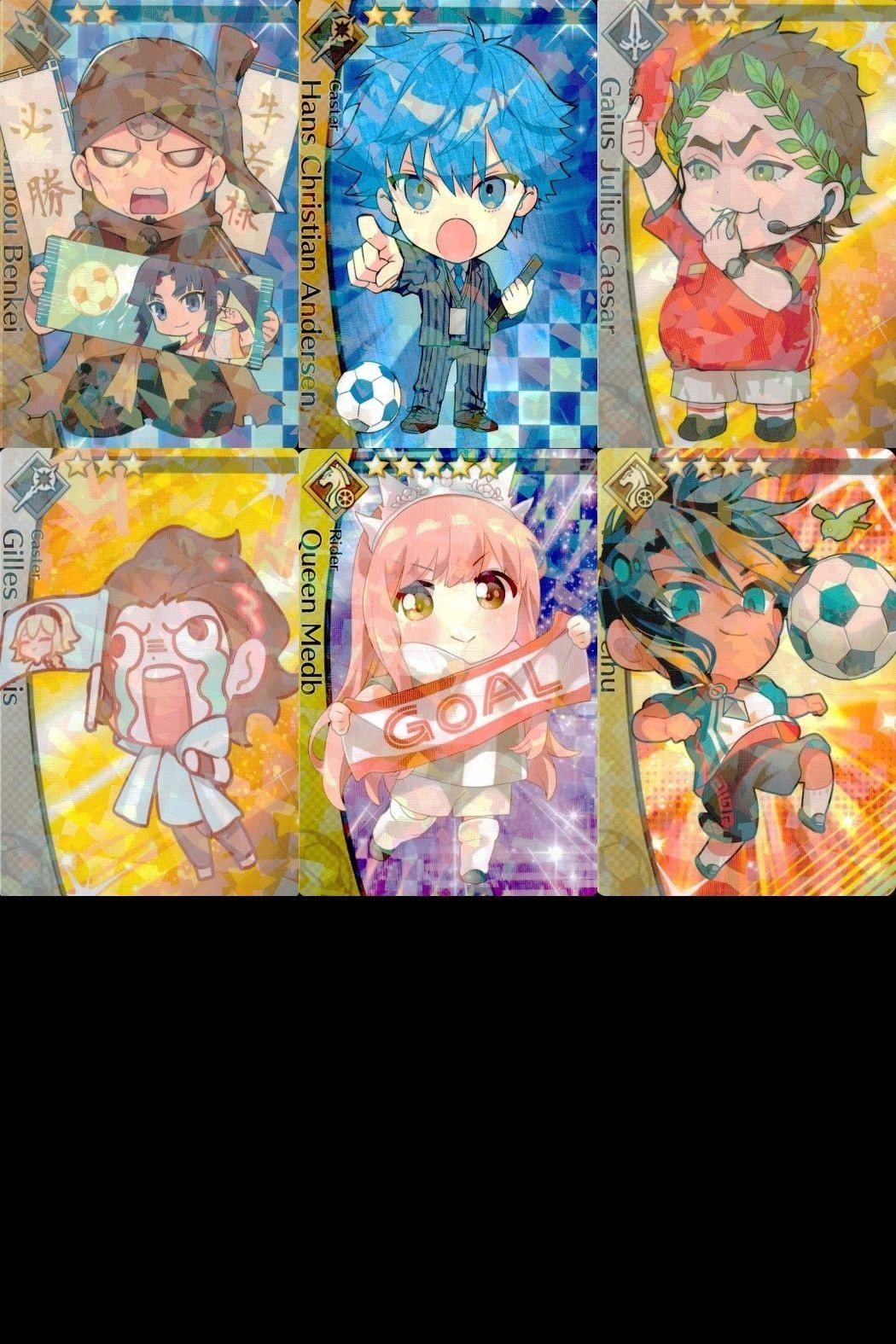 カード Fate FGO ドリームストライカー フェイト サッカー まとめ 武蔵坊弁慶 ハンス・クリスチャン・アンデルセン ガイウス・ユリウス・カエサル
セイバー ジル・ド・レェ
キャスター 女王メイヴ
ライダー 黄飛虎 コレクション ap305 o20