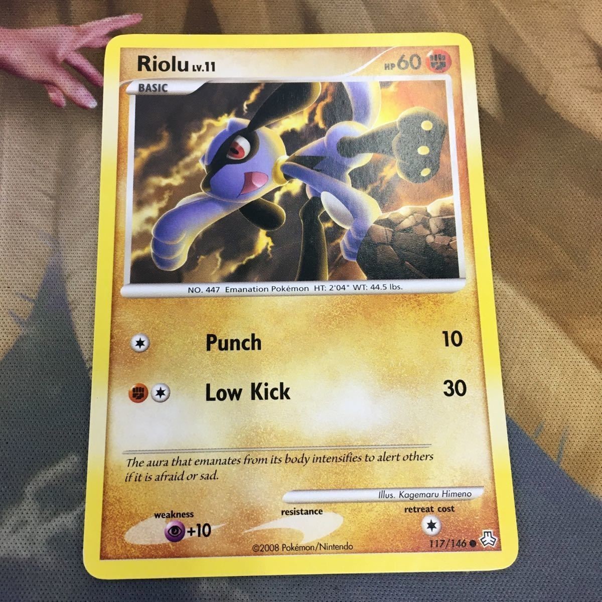 ポケモンカード 旧裏面 海外 英語版 1枚 リオル 40