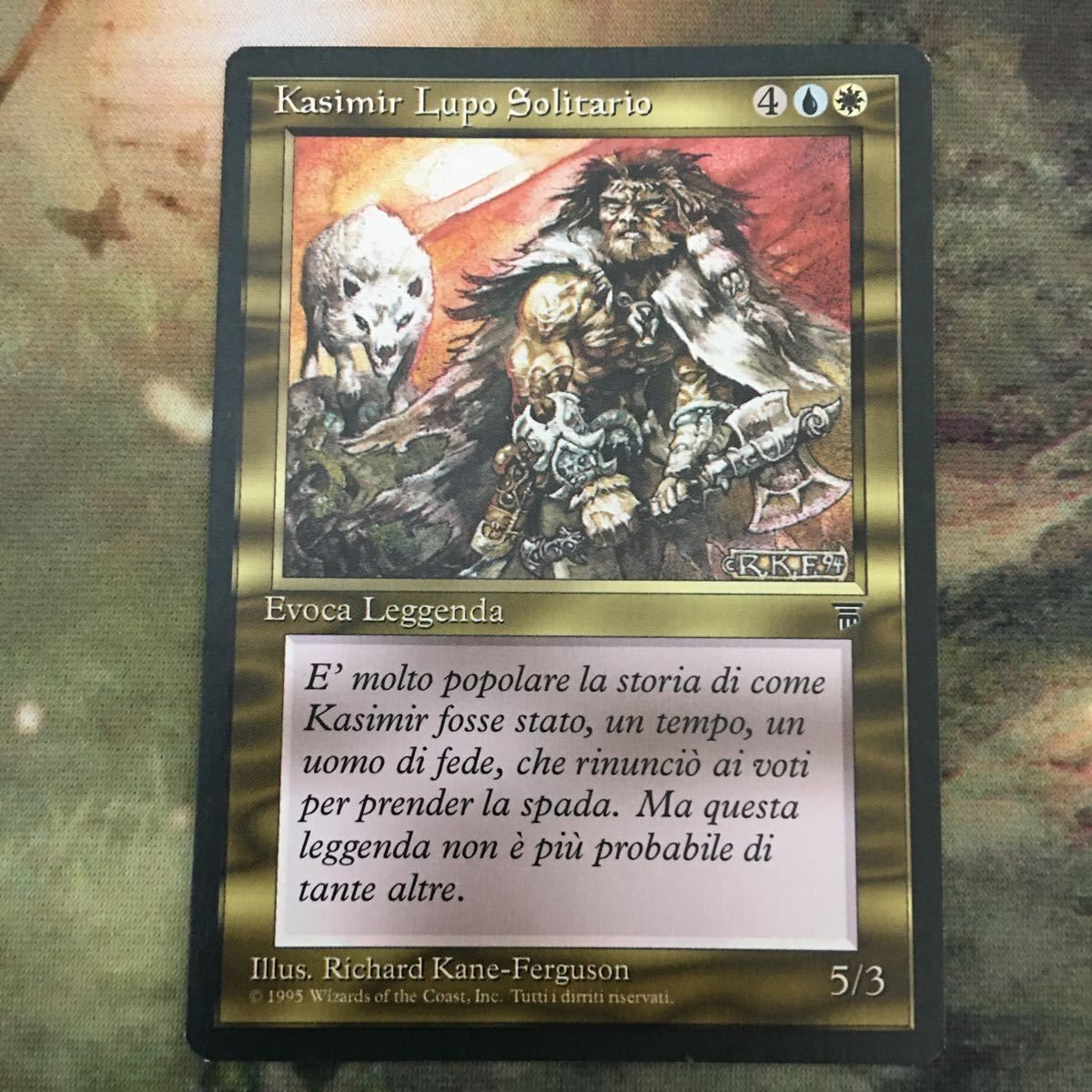 MTG マジックザギャザリング シングル カード 一匹狼カシミール/Kasimir Lupo Solitario(IT)22