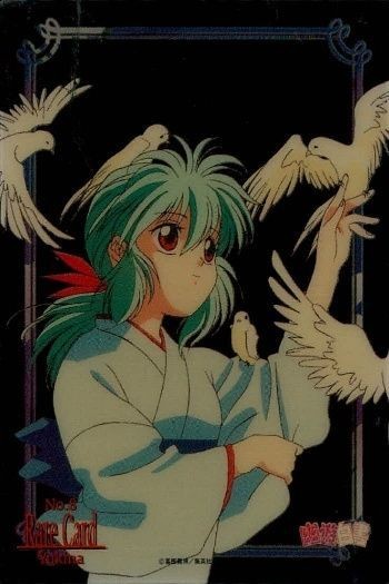 幽遊白書 パーフェクトコレクション レア カード 雪菜 No 8 RARE クリア 初版