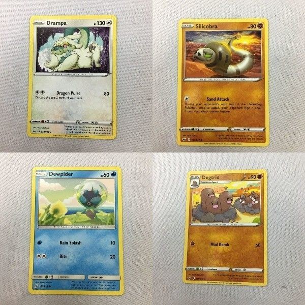 ポケモンカード 旧裏面 英語版 海外 ジジーロン スナヘビ シズクモ ダグトリオ 87 89 93 63