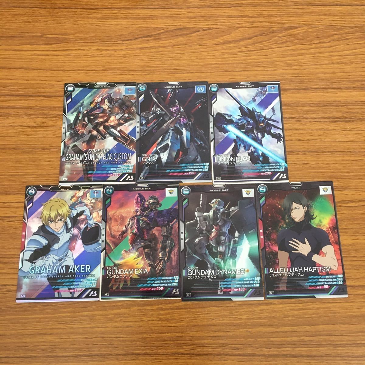 カード トレカ まとめ アーセナルベース ガンダム ユニオンフラッグ ジンクス アレルヤ パプティズム デュナメス 18