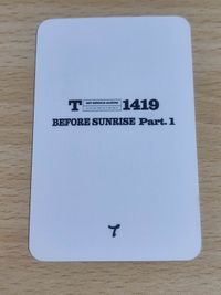 BEFORE SUNRISE 1419 カード tfn 直筆サイン サイン 韓流 サムネイル 2