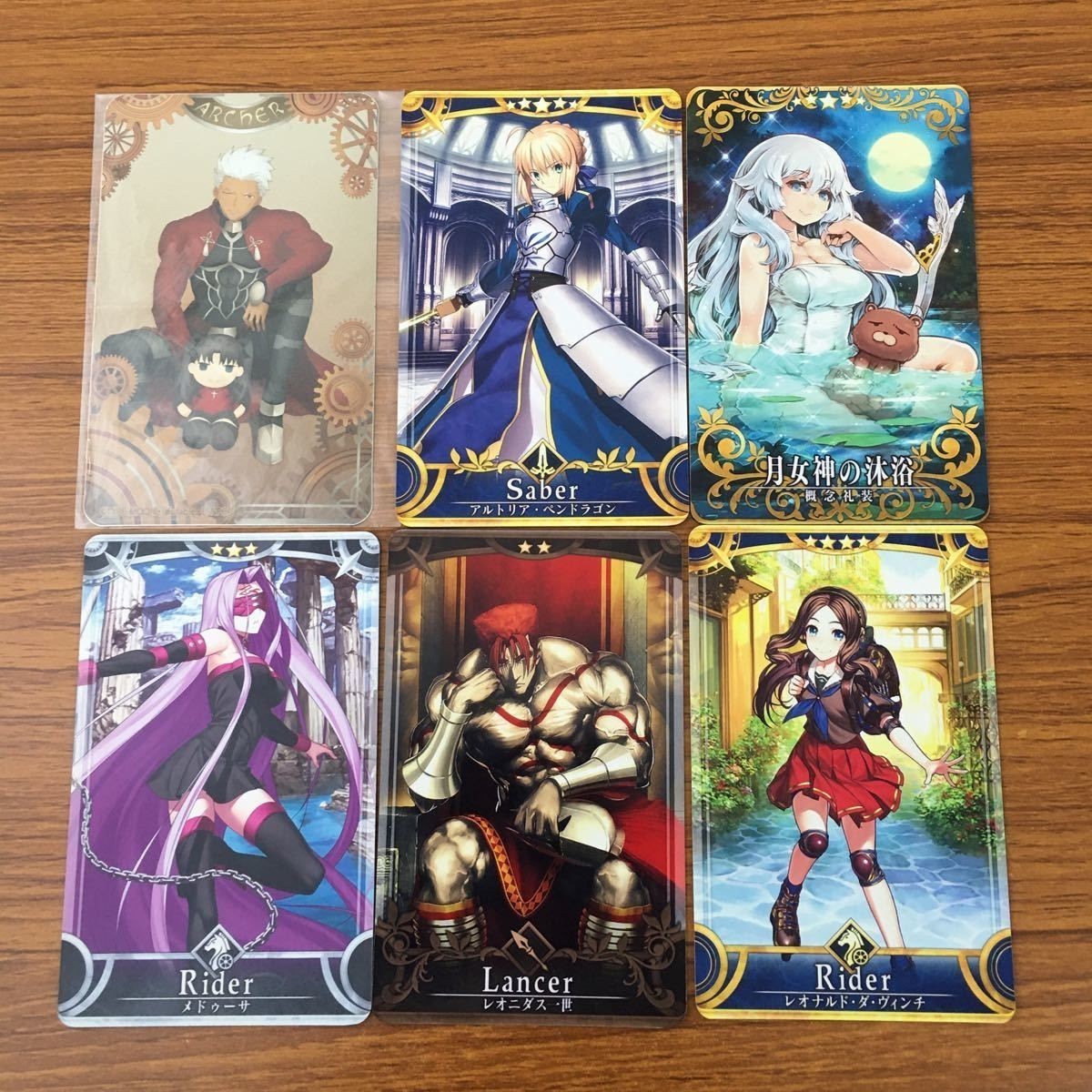 Fate TCG Card Lot Medusa Leonardo da Vinci Artoria