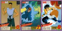 カード 幽遊白書 カードダス スーパーバトル まとめ 戸愚呂（弟） 50 桑原＆幽助 49 浦飯幽助 48 バンダイ バンプレスト 1993
