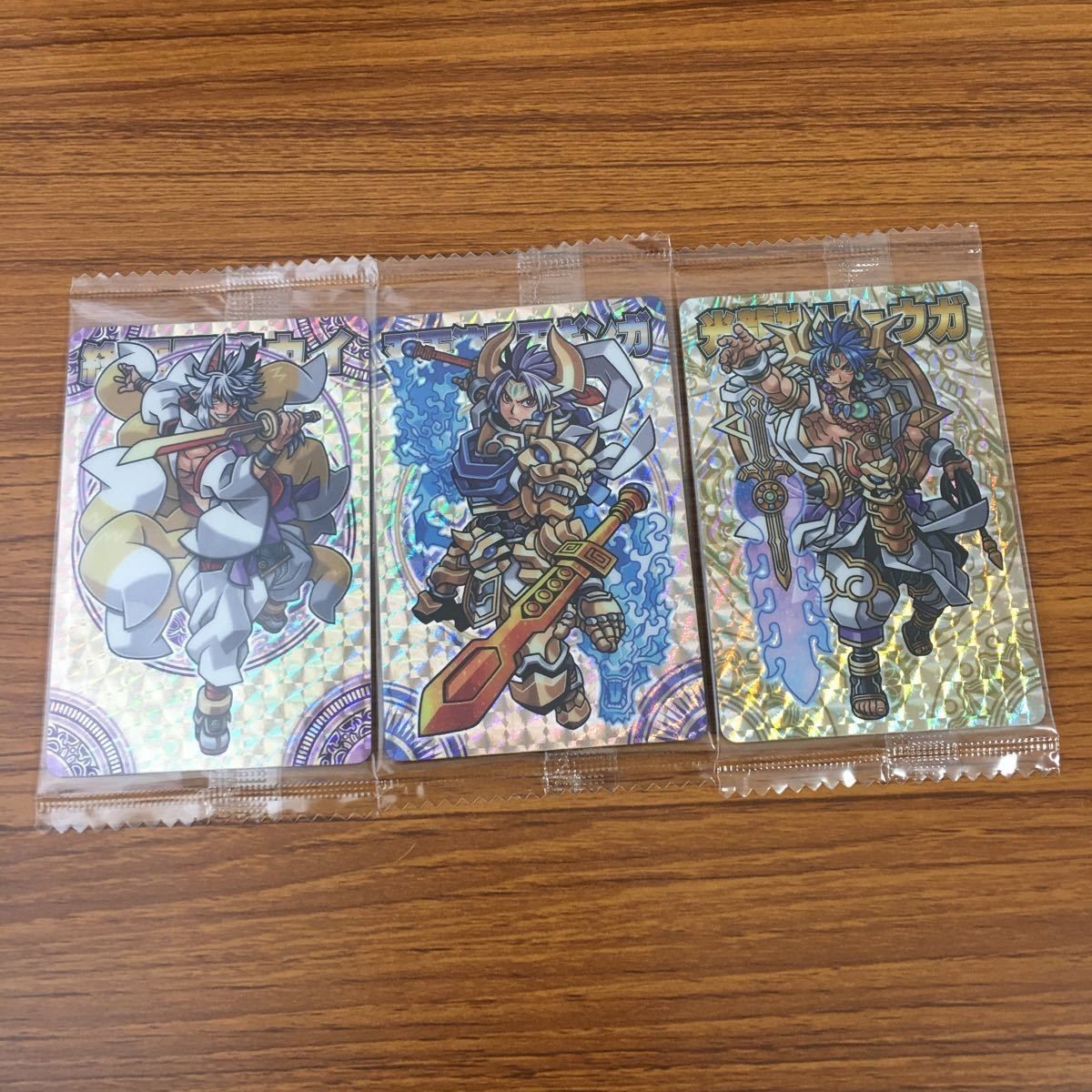 未開封 まとめ 神羅万象 カード 終極因使 カイ 双天流星王 ギンガ 光龍神 リュウガ キラ レア 52