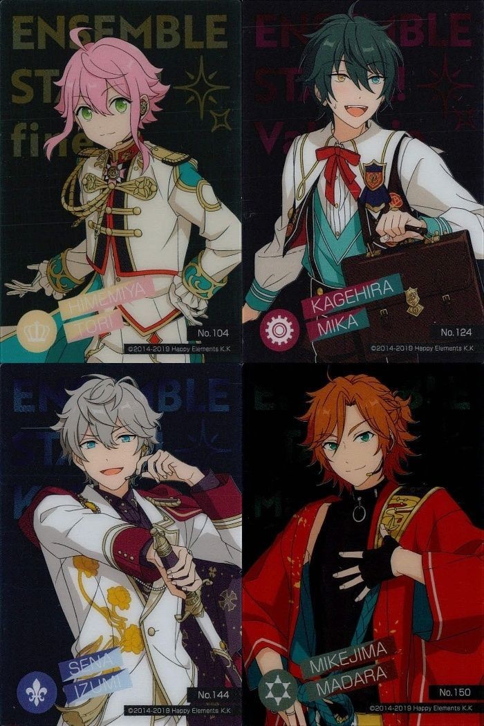 カード あんさんぶるスターズ あんスタ まとめ クリア 姫宮 桃李 とうり 影片 みか 三毛縞 斑 まだら 瀬名 泉 せな いずみ 144 150 124 104 カードコレクションガム コレクション