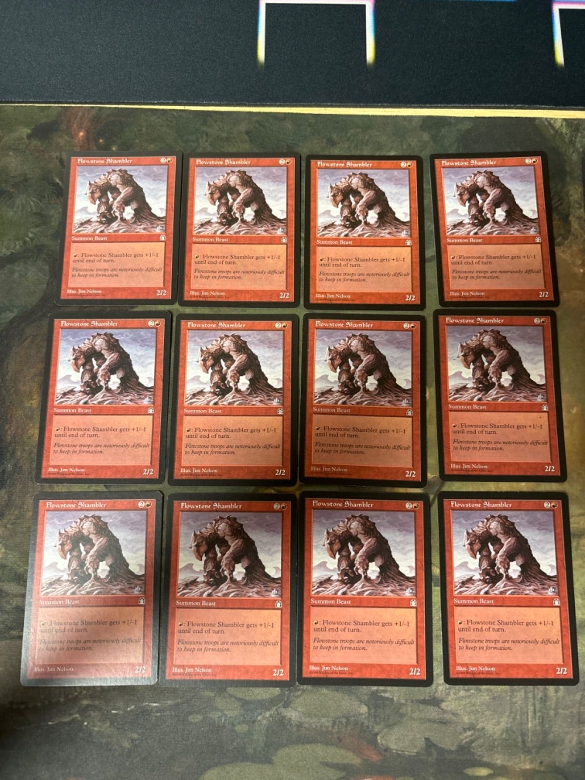 流動石のシャンブラー/Flowstone Shambler 12枚 型番統一 旧枠 まとめ 英語版 EN MTG