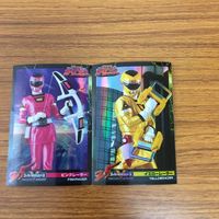 Super Sentai Card Lot Carranger Pink Yellow Racer サムネイル 1