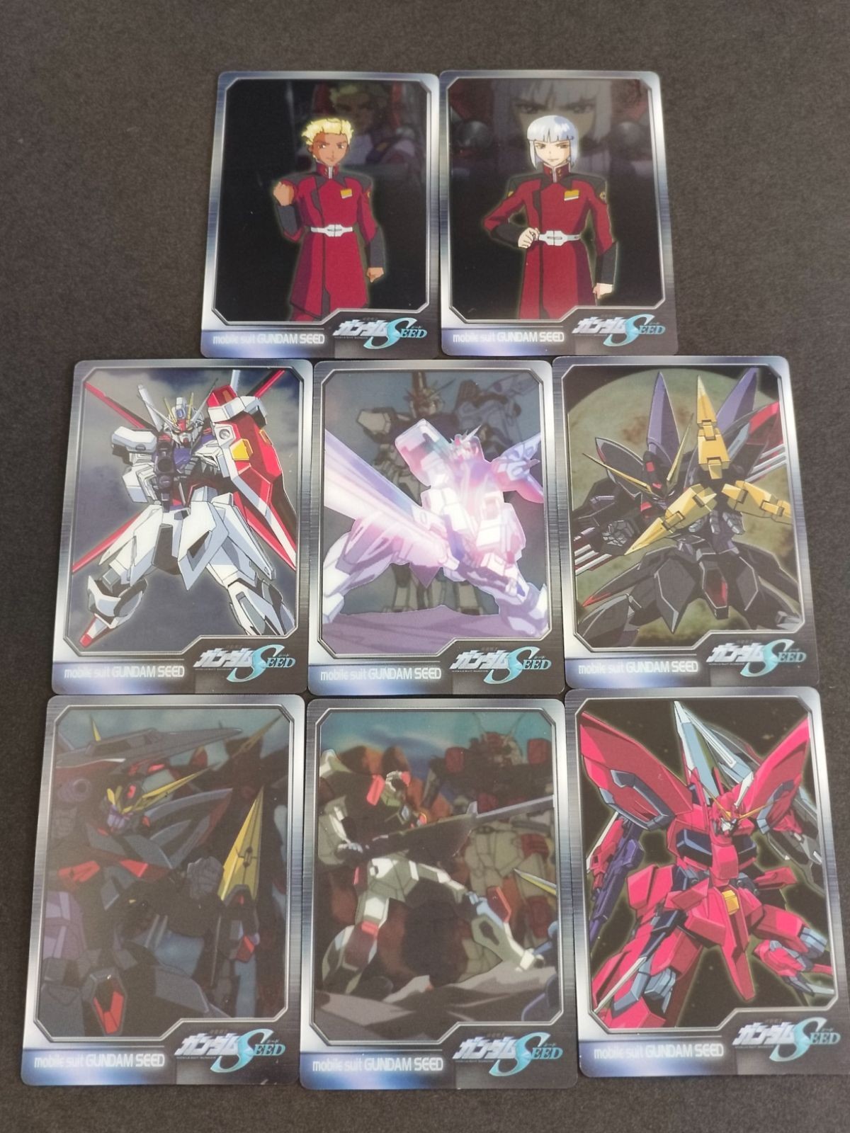 ガンダム総集編ウェファーチョコ 機動戦士ガンダムアニバーサリーカード ウエハース ガンダムSEED ディアッカ ジャスティスガンダム ガイアガンダム