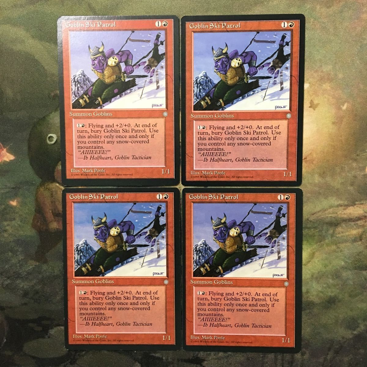 MTG マジックザギャザリング カード まとめ ICE Goblin Ski Patrol 4枚セット 79
