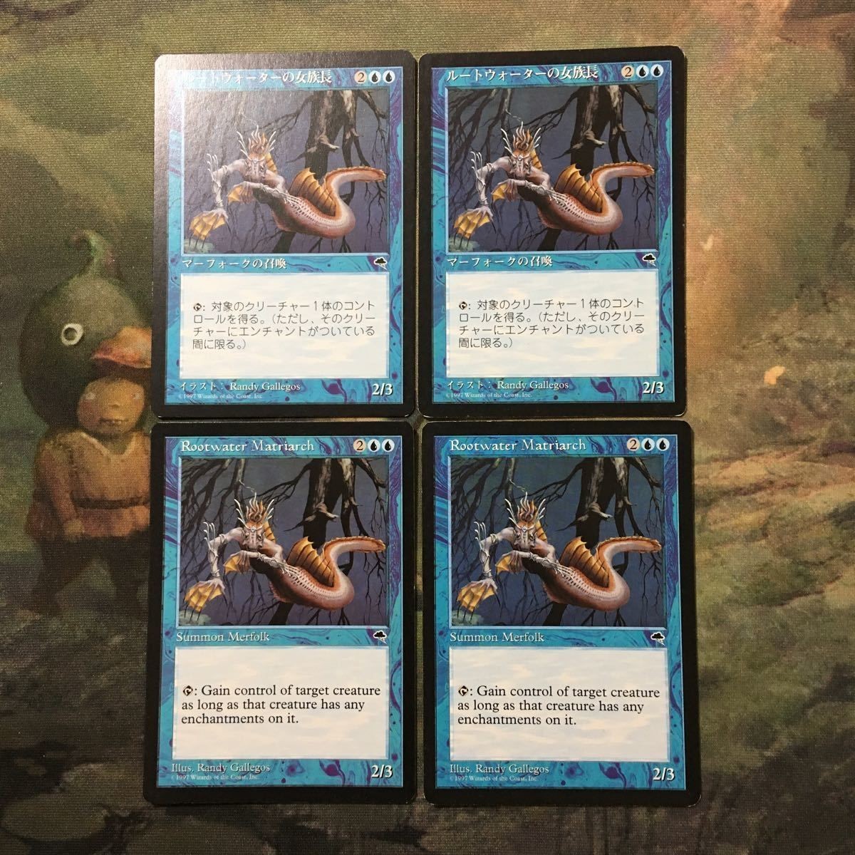 MTG マジックザギャザリング カード まとめ ルートウォーターの女族長/Rootwatar Matriarch 4枚セット 95