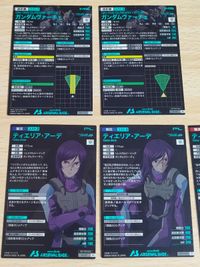 Arsenal Base Tieria Gundam Virtue PR Cards Lot サムネイル 4