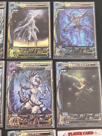 神宝大戦 テオスマキア カード まとめ モンスター プレイヤー わだつみ ランダ ラクシュミー シヴァ スービエ カイナッツオ アクアナイト ジャンヌ ダルク 魔海侯フォルネウス ゴルベーザ アプサラス 15枚 バンダイ 食玩 サムネイル 2