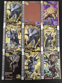古代王者 恐竜キング カード まとめ 恐竜 恐竜データファイル トリケラトプス エドモントニア アリノケラトプス 9枚 第5紀 014-竜 第6紀 012-竜 第1紀 第5紀 第6紀 2007 第1紀 024-竜 TSC-003 サムネイル 1