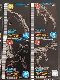 古代王者 恐竜キング カード まとめ 恐竜 カスモサウルス スコミムス サルタサウルス エイニオサウルス イリテーター モノロフォサウルス ディロフォサウルス オウラノサウルス ウエロサウルス 9枚 第6紀 023-竜 セガ サムネイル 2