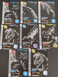 タイプチェッカー 第6紀 恐竜 カード まとめ 恐竜 イリテーター スコミムス ザルタサウルス ディロフォサウルス ウエロサウルス エイニオサウルス 8枚 食玩 サムネイル 1