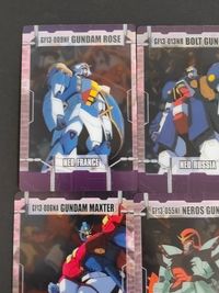 機動武闘伝 Gガンダム カード まとめ キャラクター タイトル ガンダムローズ ボルトガンダム ガンダムシュピーゲル ガンダムマックスター ネロスガンダム マスターガンダム ドラゴンガンダム ジョルジュ ド サンド 9枚 バンダイ サムネイル 4